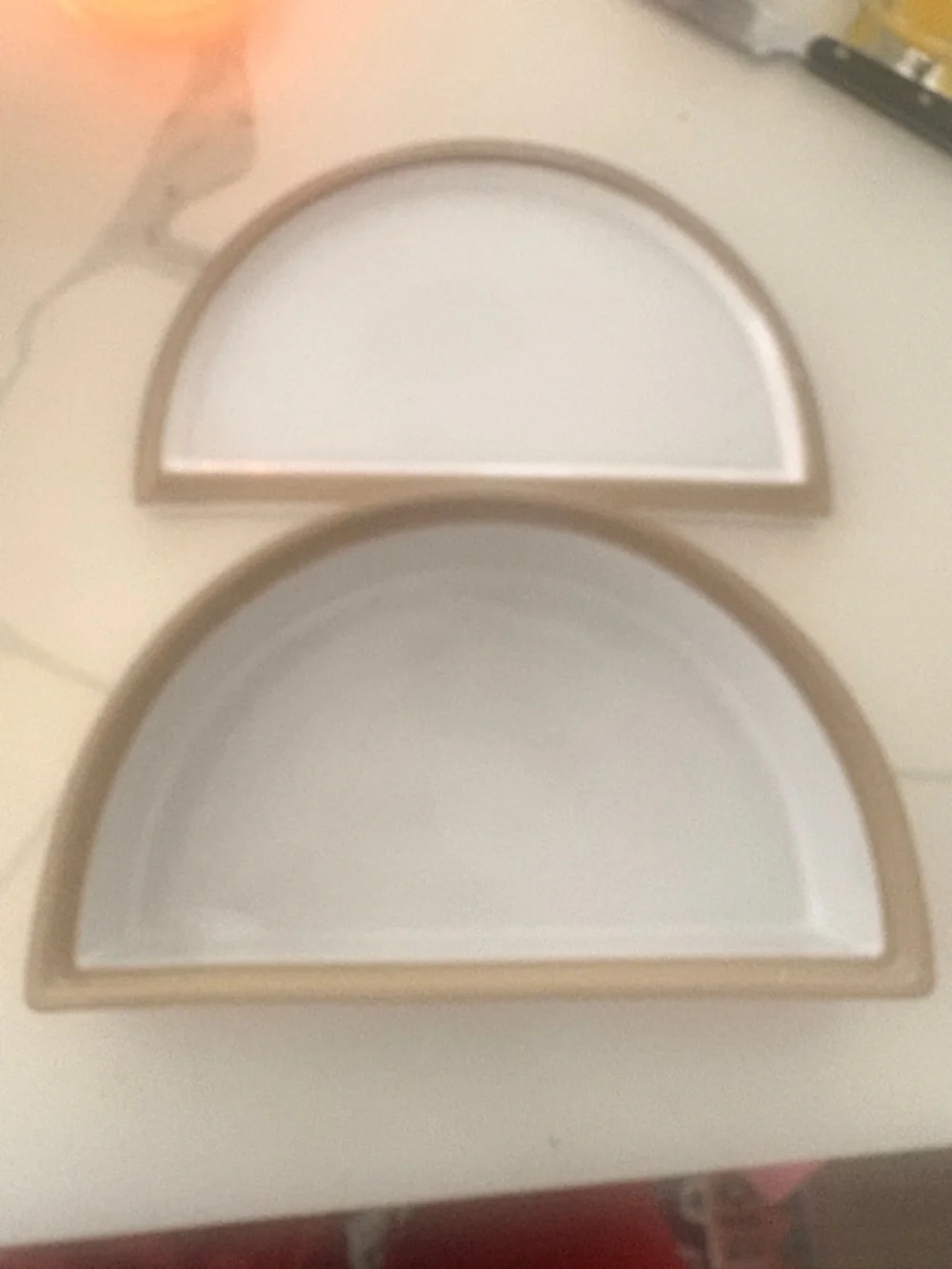 Tuxford & Tebbutt Stilton Cheese Vintage Ceramic Dish half moon